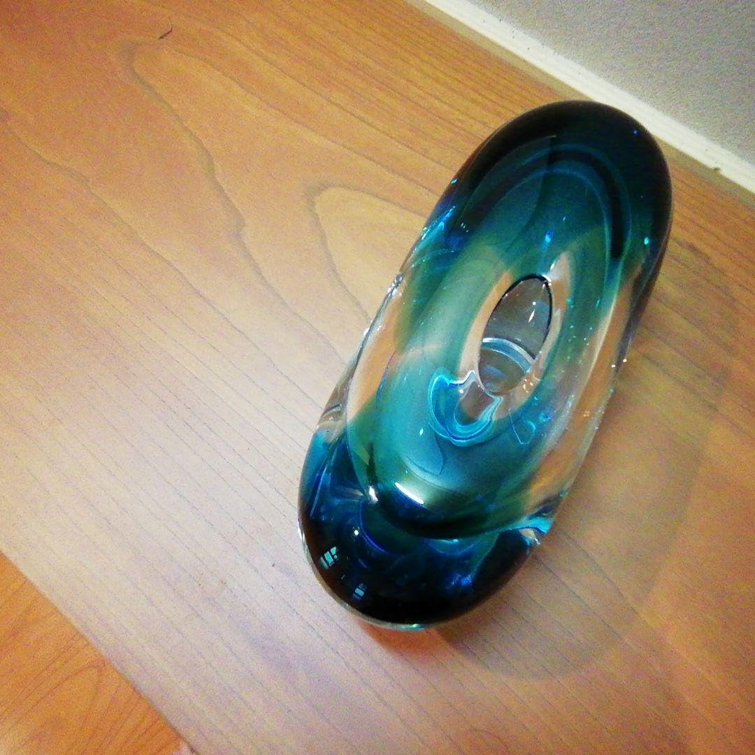 北一硝子 オリジナル　 ガラス工芸　 花瓶　 深海 北一硝子 オリジナル ガラス工芸 花瓶 深海